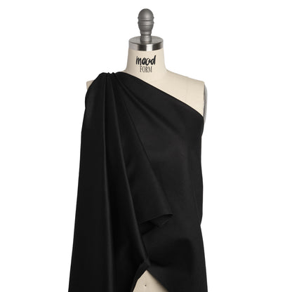 Medium Weight Linen and Cotton Woven - Black Drape