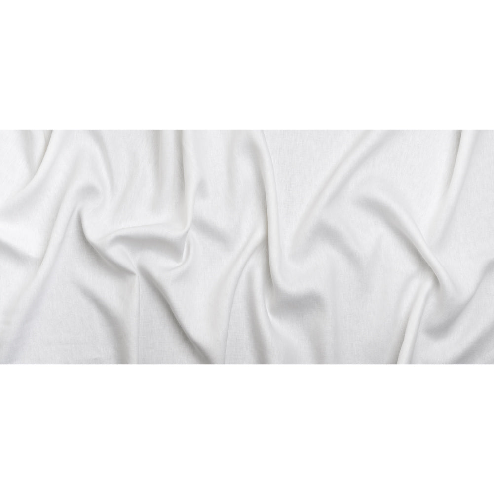Heavyweight Basketweave Linen Woven - Off-White Drape