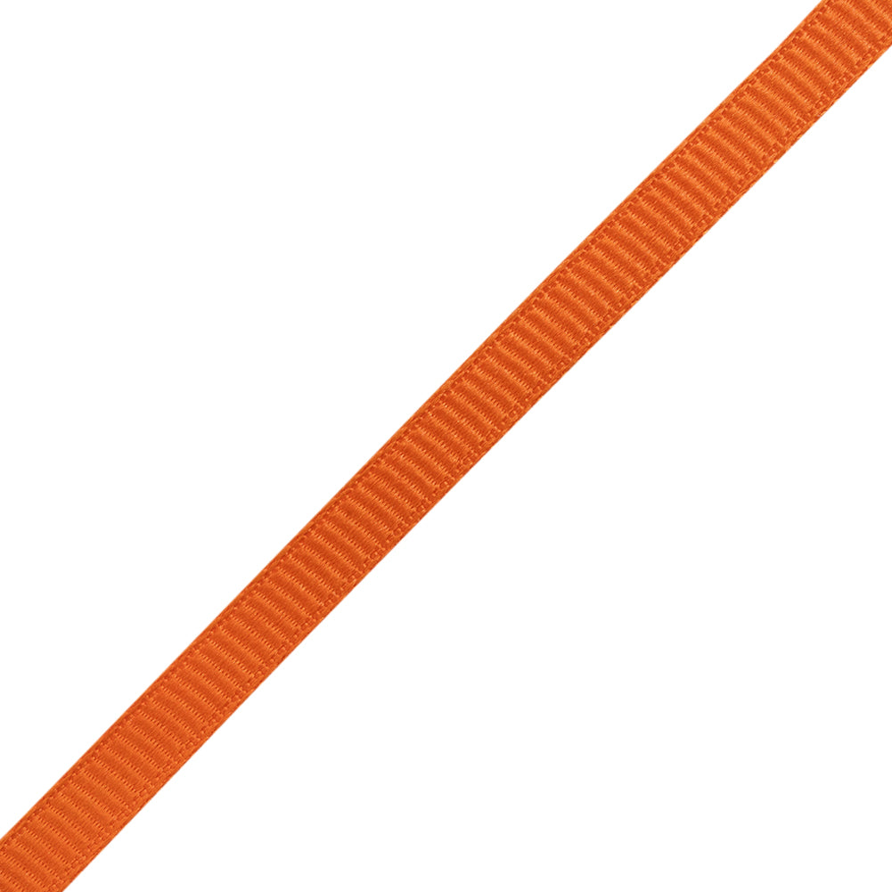 Grosgrain Ribbon - 5mm - Orange - Folded