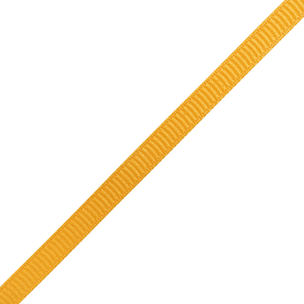 Grosgrain Ribbon - 5mm - Yellow - Folded