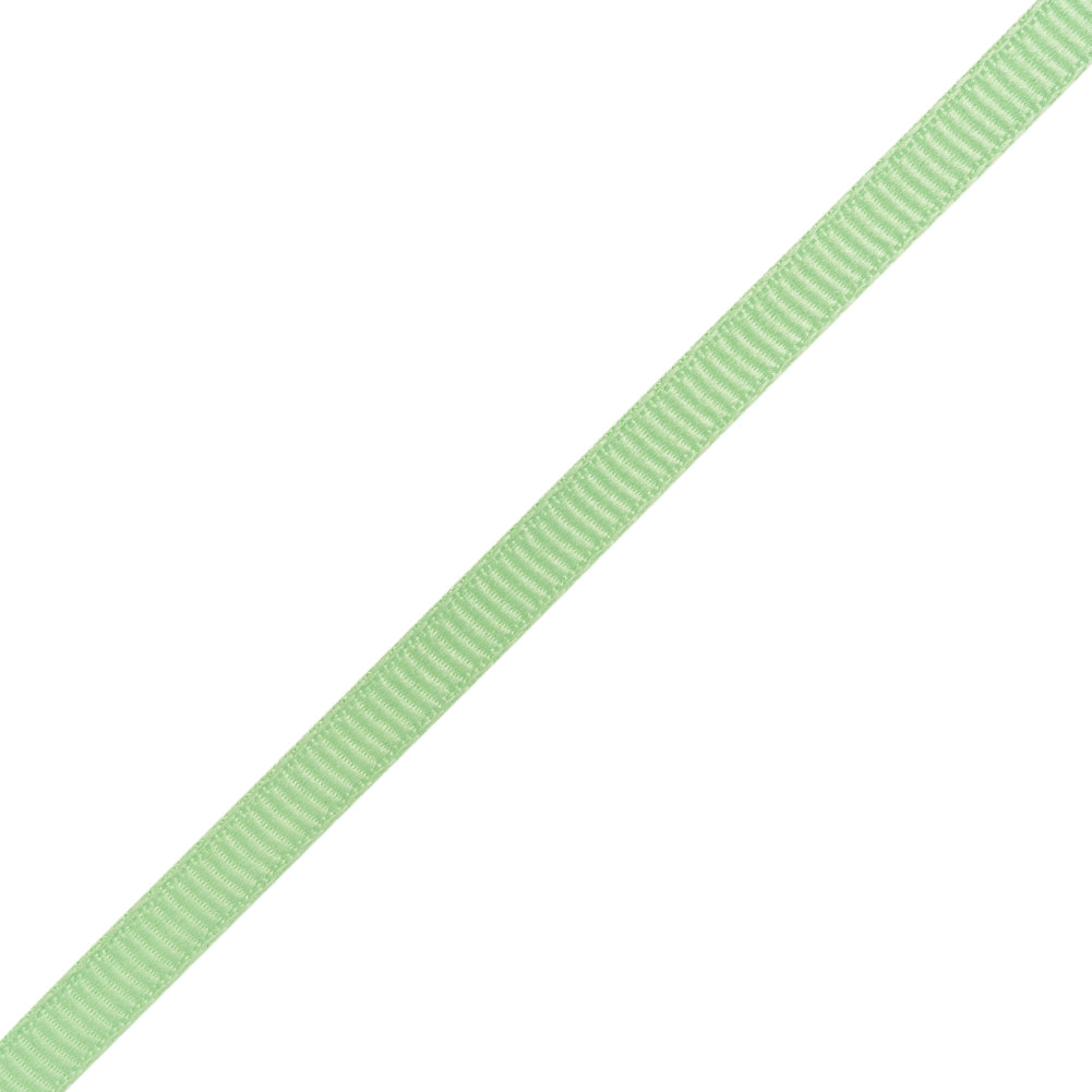 Grosgrain Ribbon - 5mm - Spring Green - Folded