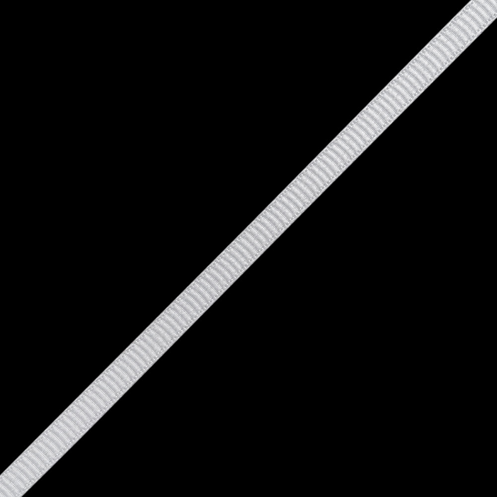 Grosgrain Ribbon - 5mm - White - Folded