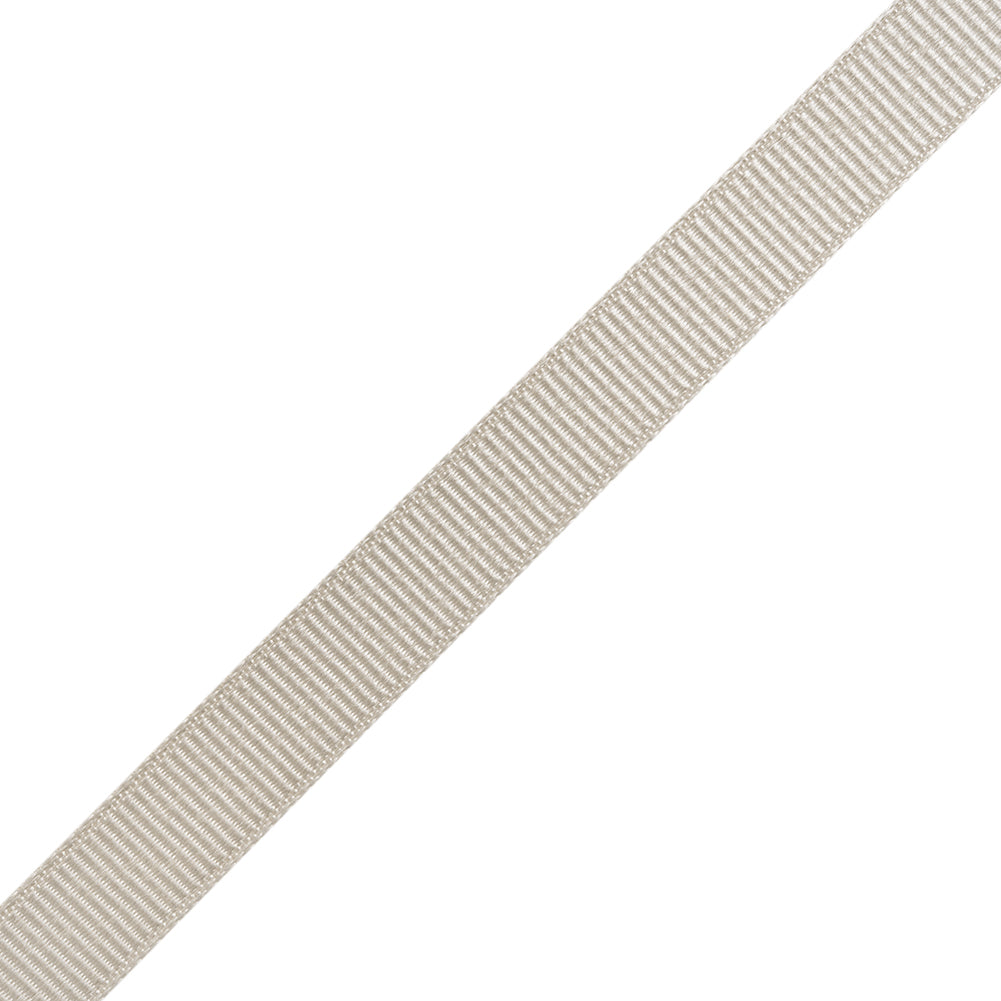Grosgrain Ribbon - 10mm - Light Beige - Folded