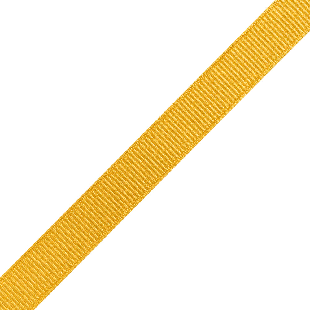 Grosgrain Ribbon - 10mm - Yellow - Folded