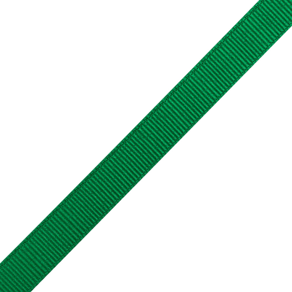 Grosgrain Ribbon - 10mm - Emerald Green - Folded