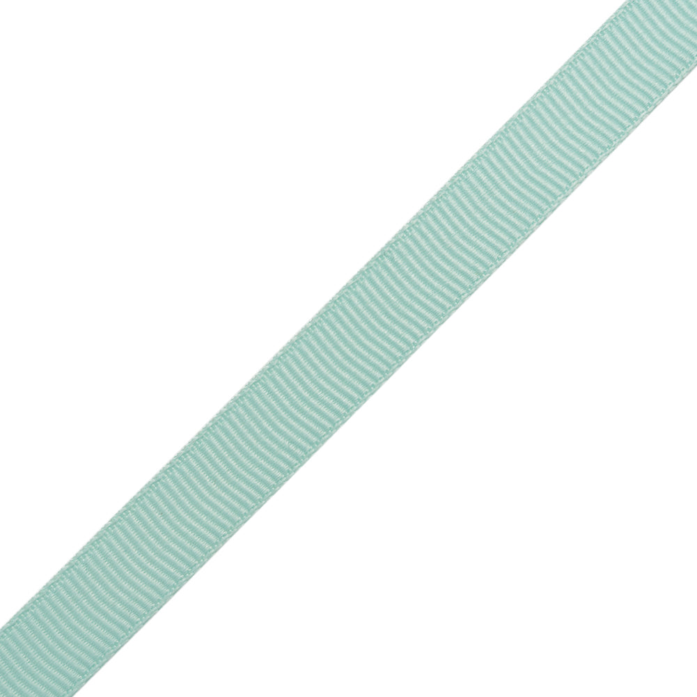 Grosgrain Ribbon - 10mm - Aquamarine - Folded