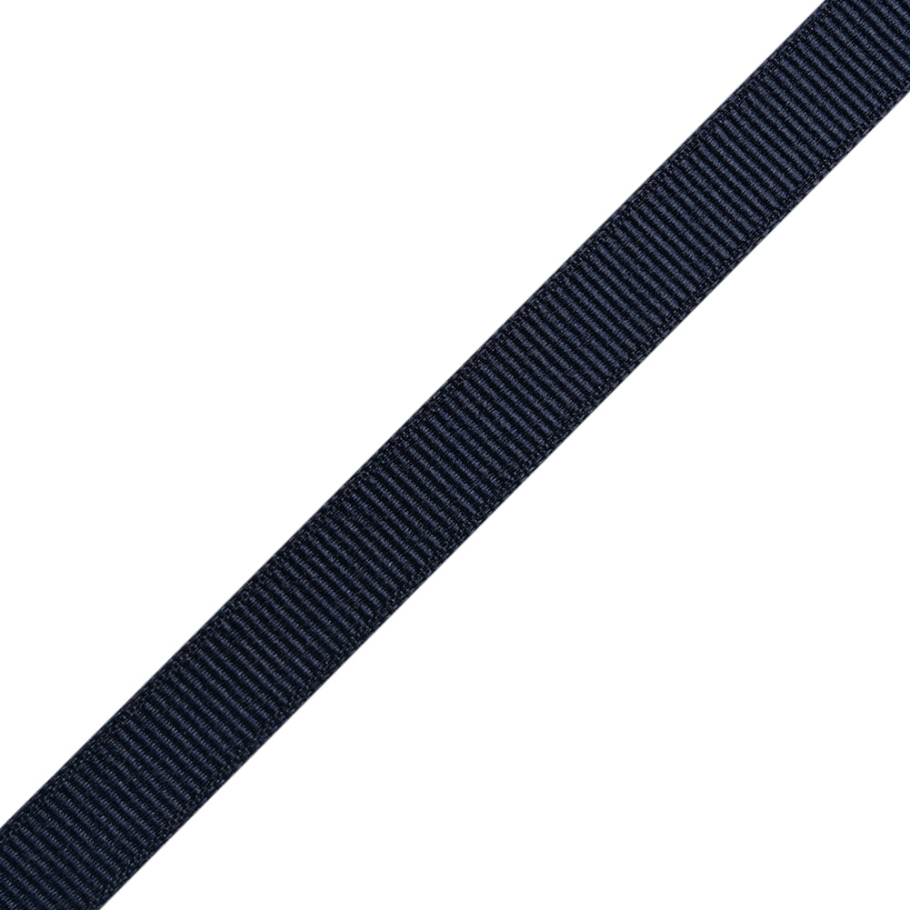 Grosgrain Ribbon - 10mm - Navy - Folded