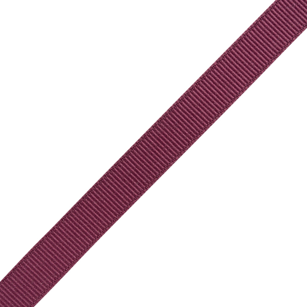 Grosgrain Ribbon - 10mm - Plum - Folded