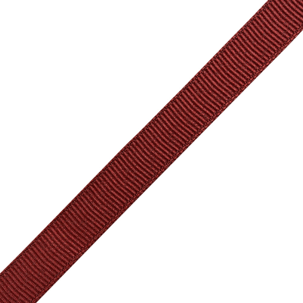 Grosgrain Ribbon - 10mm - Burgundy - Folded