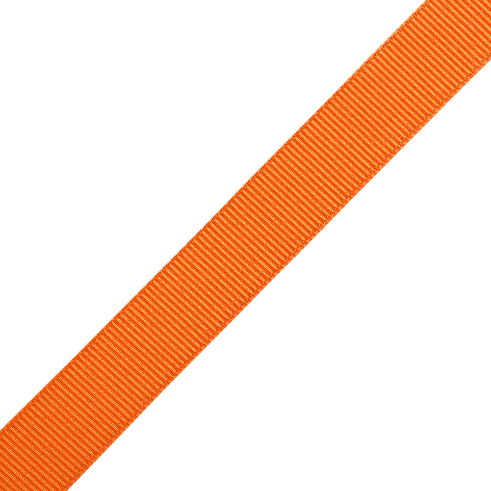 Grosgrain Ribbon - 15mm - Light Orange - Folded