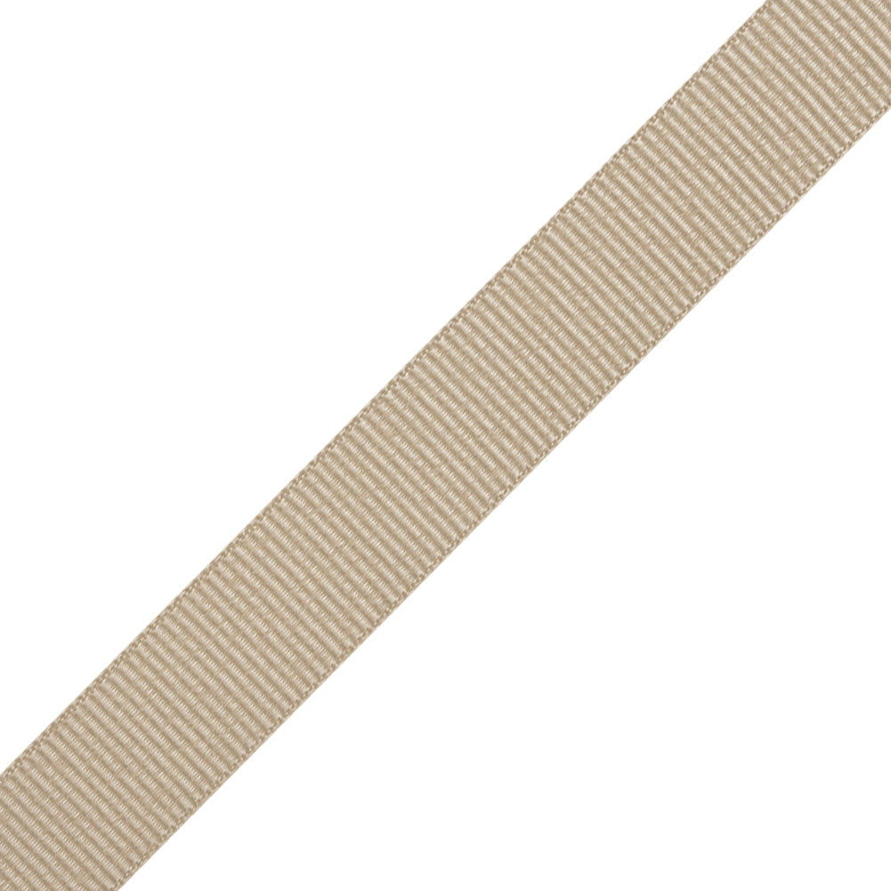 Grosgrain Ribbon - 20mm - Beige - Folded