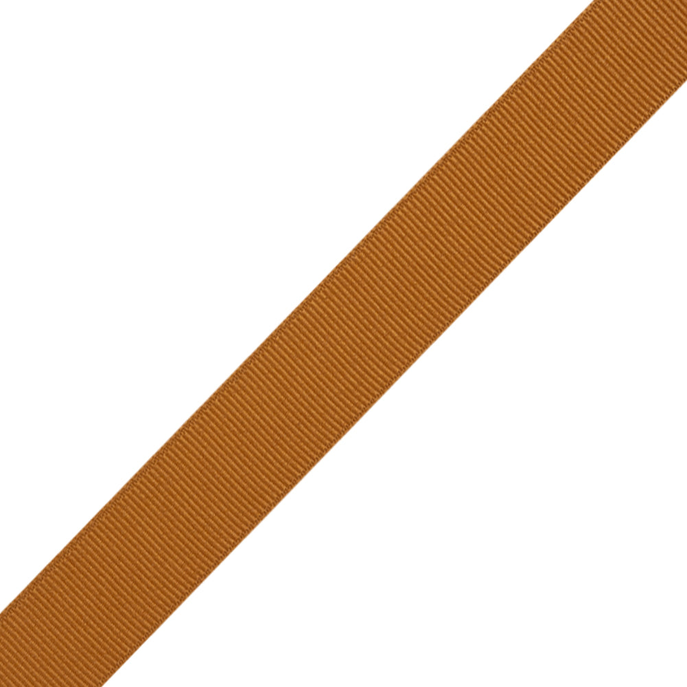 Grosgrain Ribbon - 20mm - Light Brown - Folded