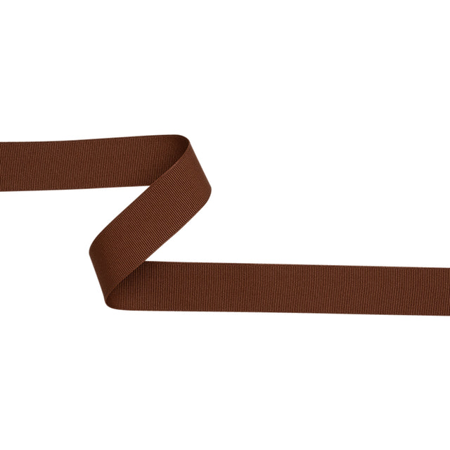 Grosgrain Ribbon - 25mm - Aztec Brown