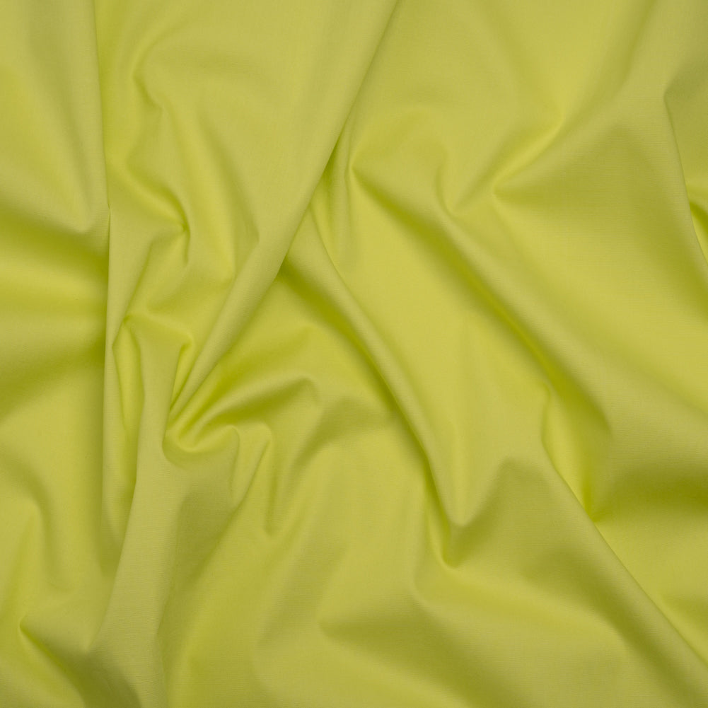 Stretch Cotton Poplin - Spring Green - Designer Deadstock