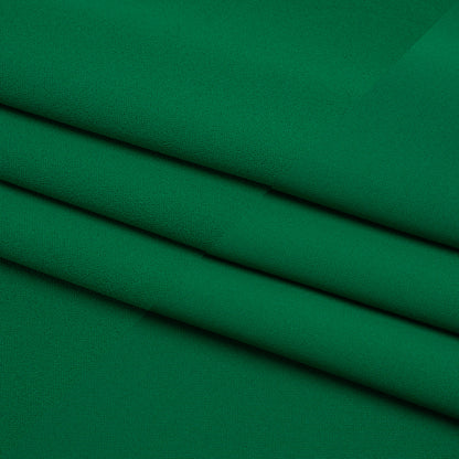 Stretch Polyester Crepe Double Knit - Grass Green - Designer Deadstock