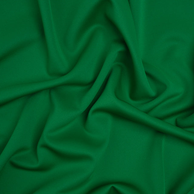 Stretch Polyester Scuba Knit - Grass Green - Designer Deadstock