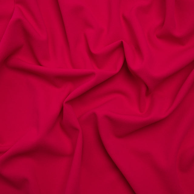 Stretch Polyester Crepe Double Knit - Dragon Fruit Pink - Designer Deadstock