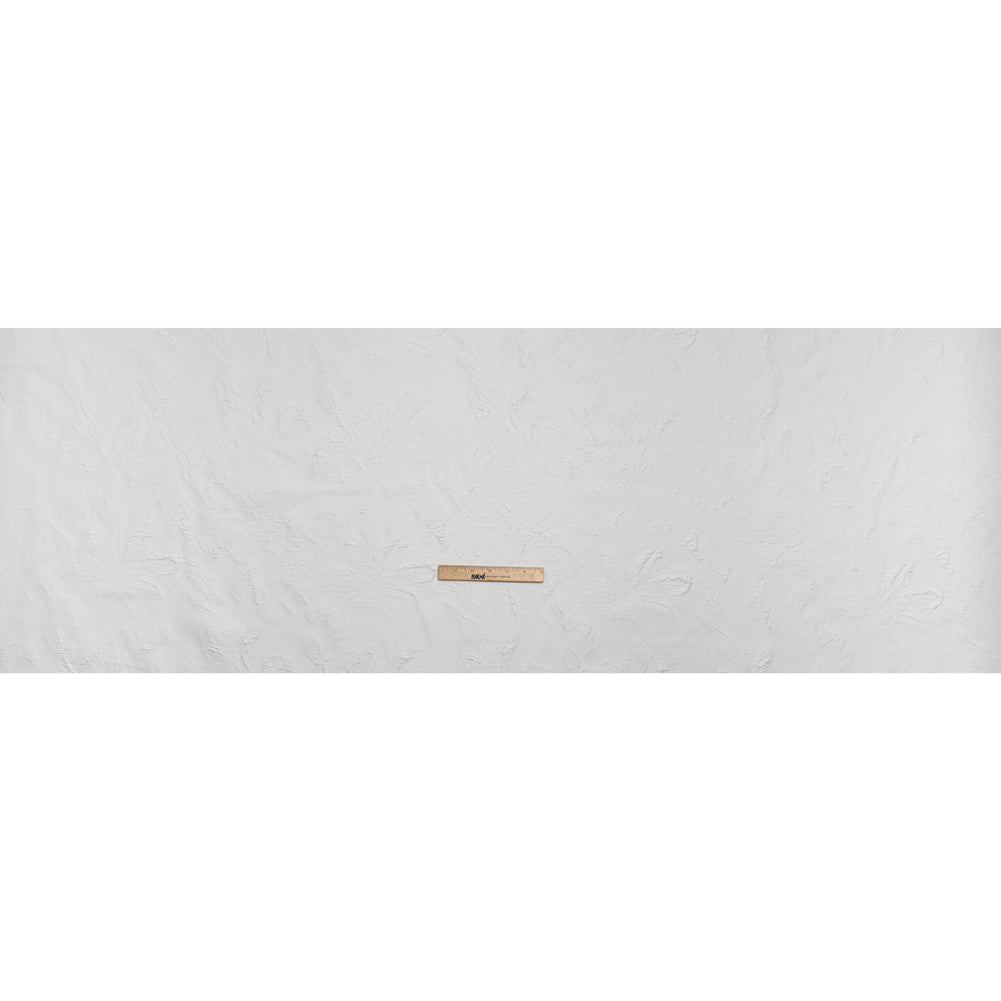 Luxury Bridal Brocade - White Growing Garden - Full