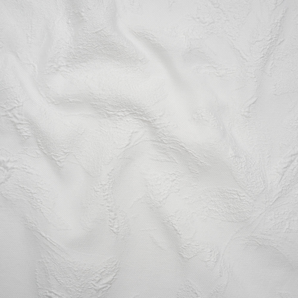 Luxury Bridal Brocade - White Growing Garden