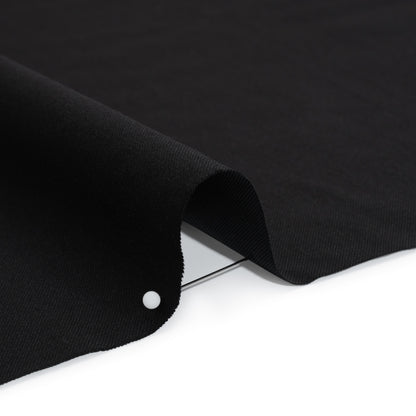 Wool Twill Suiting - Black - Deadstock