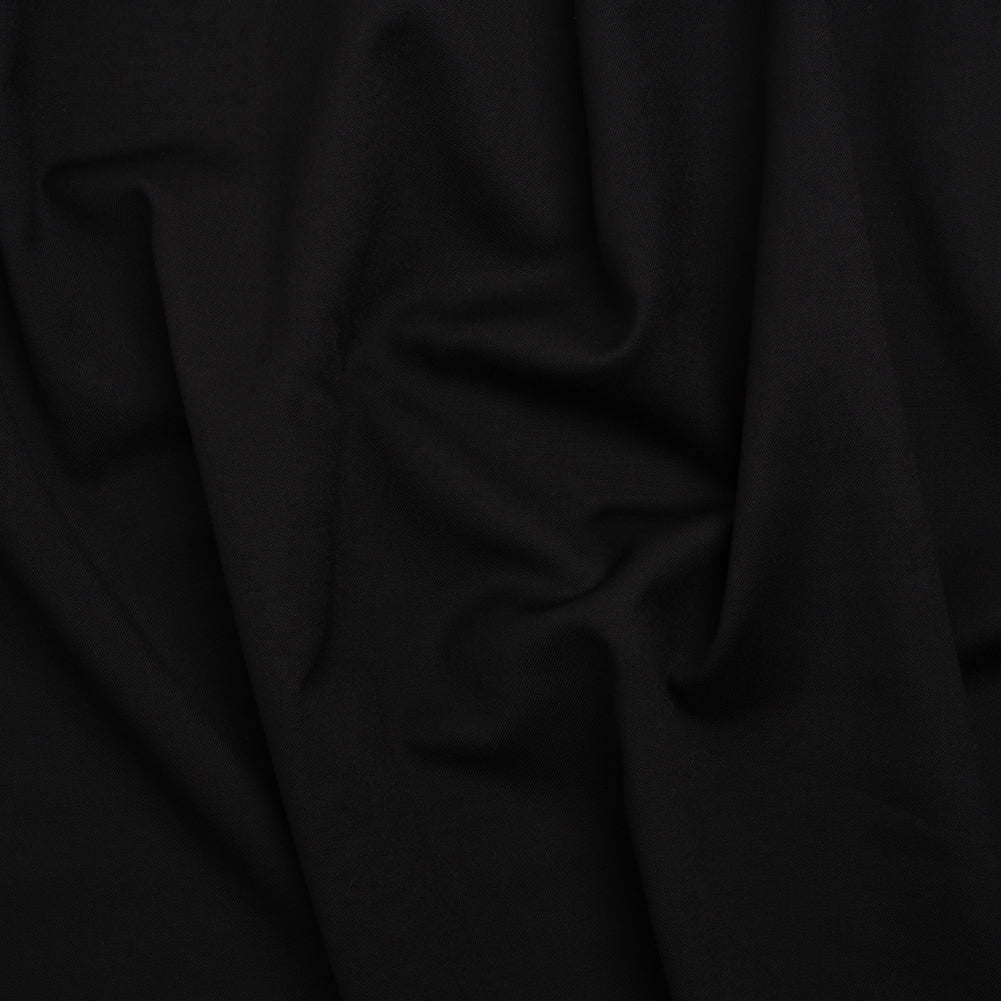 Wool Twill Suiting - Black - Deadstock