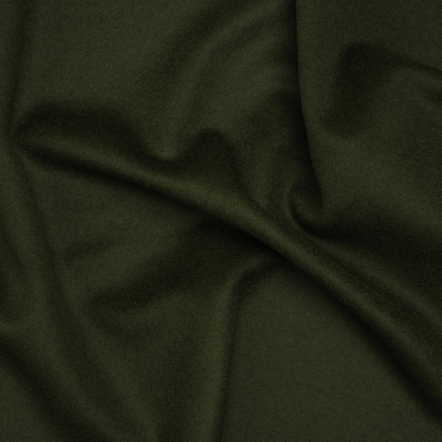 Brushed Wool Blend Coating - Kombu Green - Emery Collection