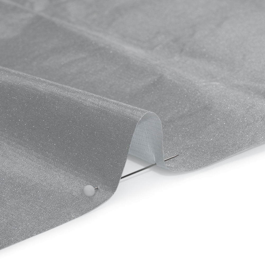 PU Coated Tyvek - Metallic Silver - Detail