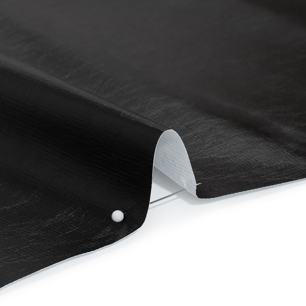 PU Coated Tyvek - Shiny Black - Detail