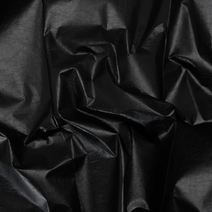PU Coated Tyvek - Shiny Black