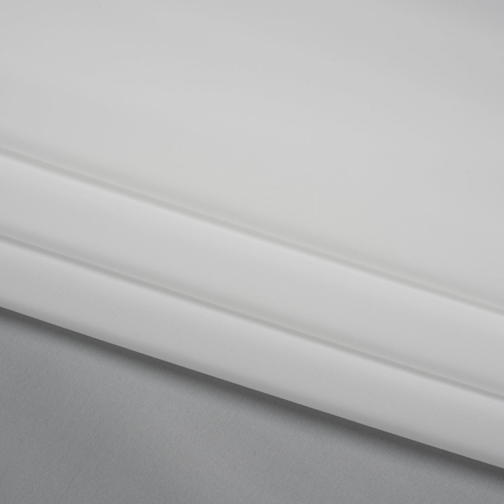 Stretch Polyester Twill Lining - White - Josephine Collection - Folded