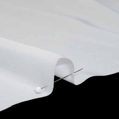 Stretch Polyester Twill Lining - White - Josephine Collection