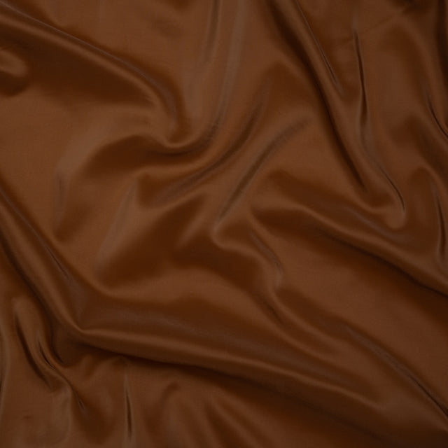 Stretch Polyester Twill Lining - Chestnut - Josephine Collection