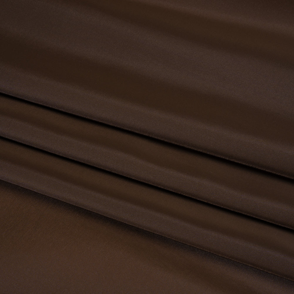 Stretch Polyester Twill Lining - Brown - Josephine Collection - Folded
