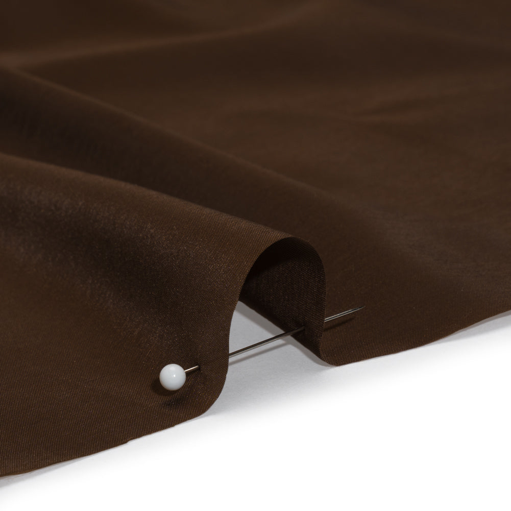 Stretch Polyester Twill Lining - Brown - Josephine Collection - Detail