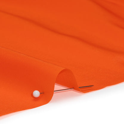 Stretch Polyester Twill Lining - Orange - Josephine Collection