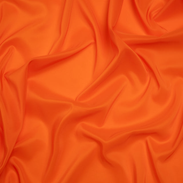 Stretch Polyester Twill Lining - Orange - Josephine Collection