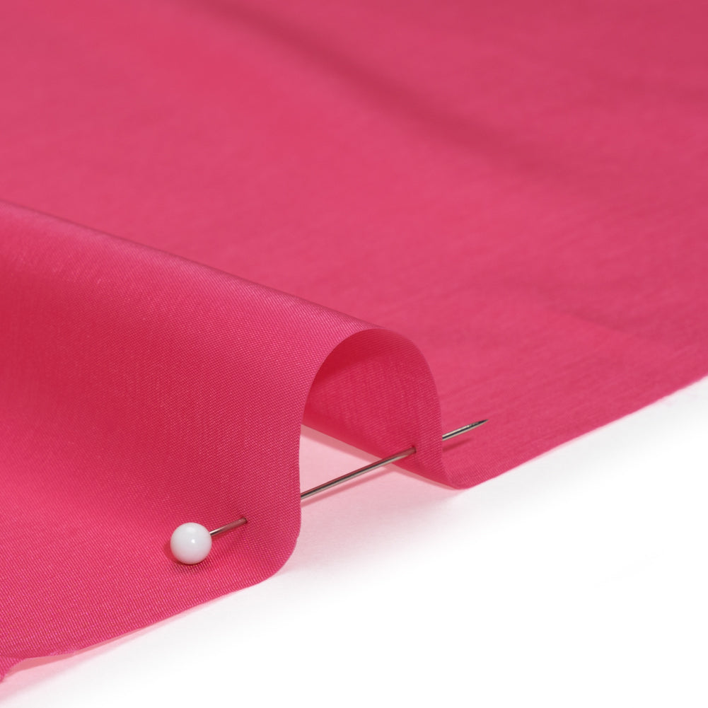 Stretch Polyester Twill Lining - Fuchsia - Josephine Collection - Detail