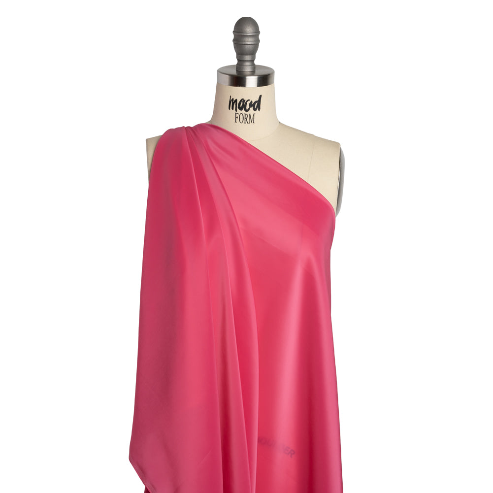 Stretch Polyester Twill Lining - Fuchsia - Josephine Collection - Drape
