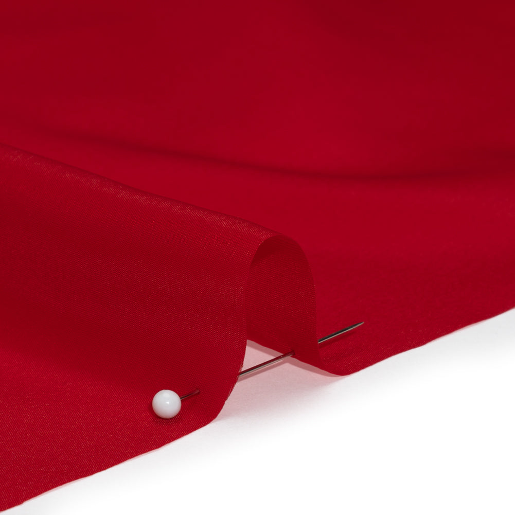 Stretch Polyester Twill Lining - Red - Josephine Collection - Detail