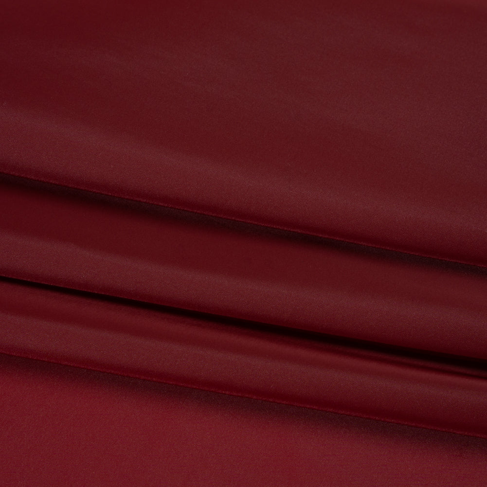 Stretch Polyester Twill Lining - Burgundy - Josephine Collection - Folded