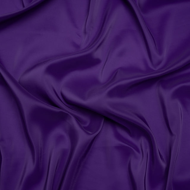 Stretch Polyester Twill Lining - Royal Purple - Josephine Collection