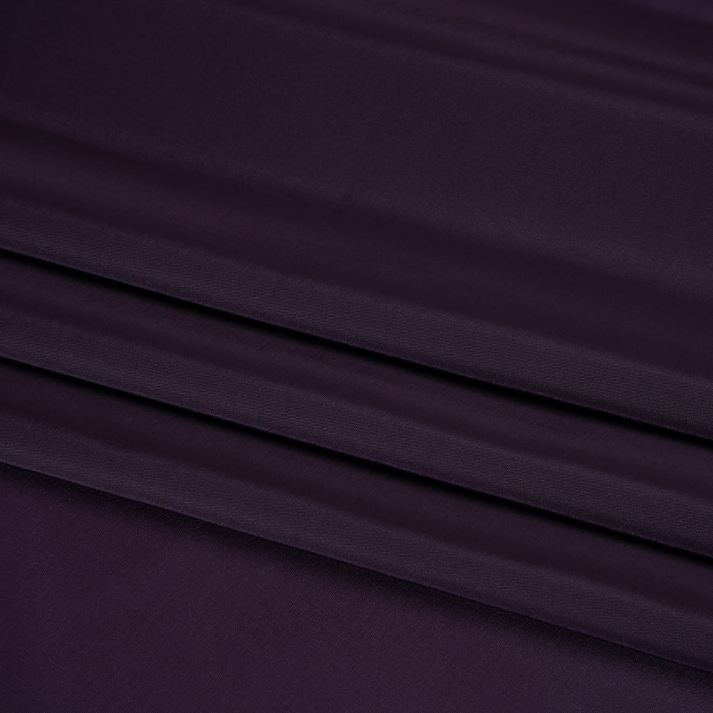 Stretch Polyester Twill Lining - Eggplant - Josephine Collection - Folded