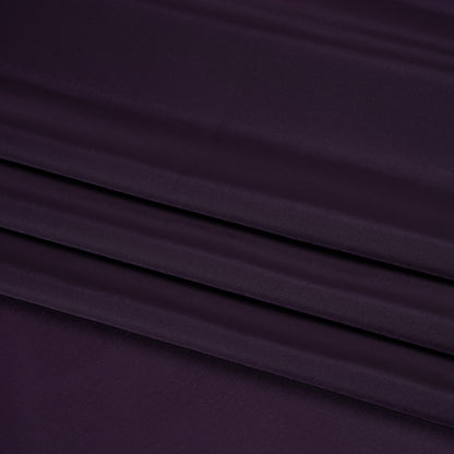 Stretch Polyester Twill Lining - Eggplant - Josephine Collection