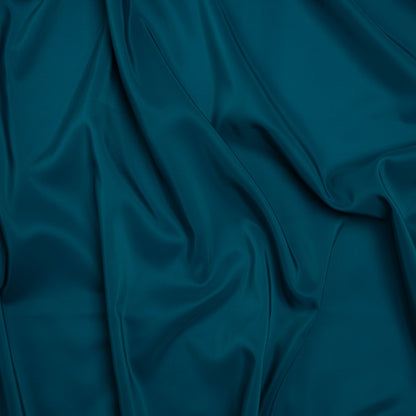 Stretch Polyester Twill Lining - Teal - Josephine Collection