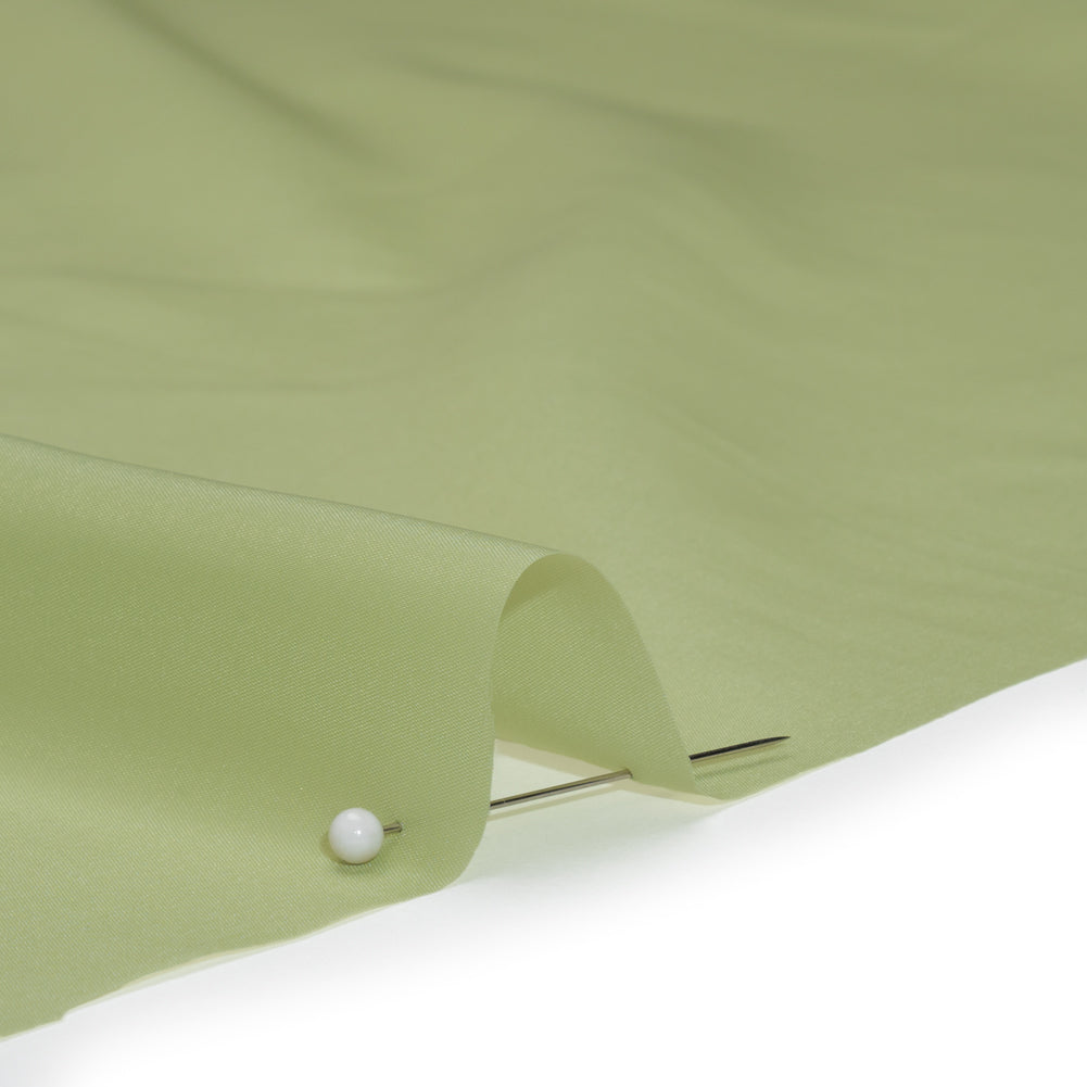 Stretch Polyester Twill Lining - Tea Green - Josephine Collection - Detail