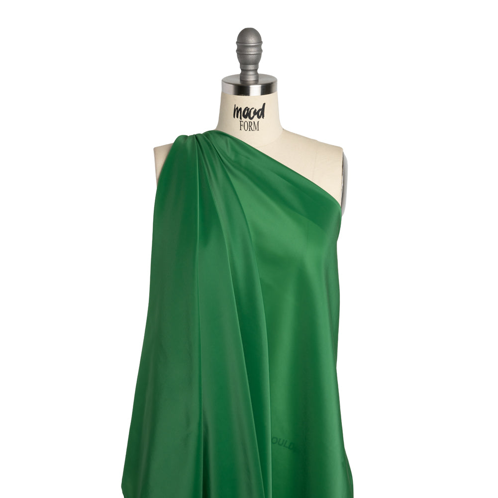 Stretch Polyester Twill Lining - Emerald - Josephine Collection - Drape