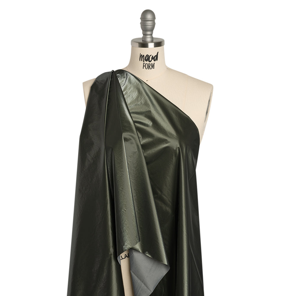 Faux Tyvek - Forest Green - Greta Collection - Drape