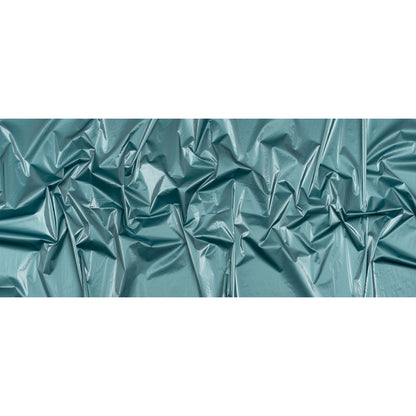 Faux Tyvek - Metallic Aqua - Greta Collection