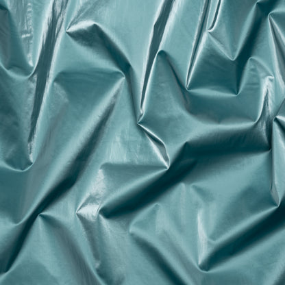Faux Tyvek - Metallic Aqua - Greta Collection