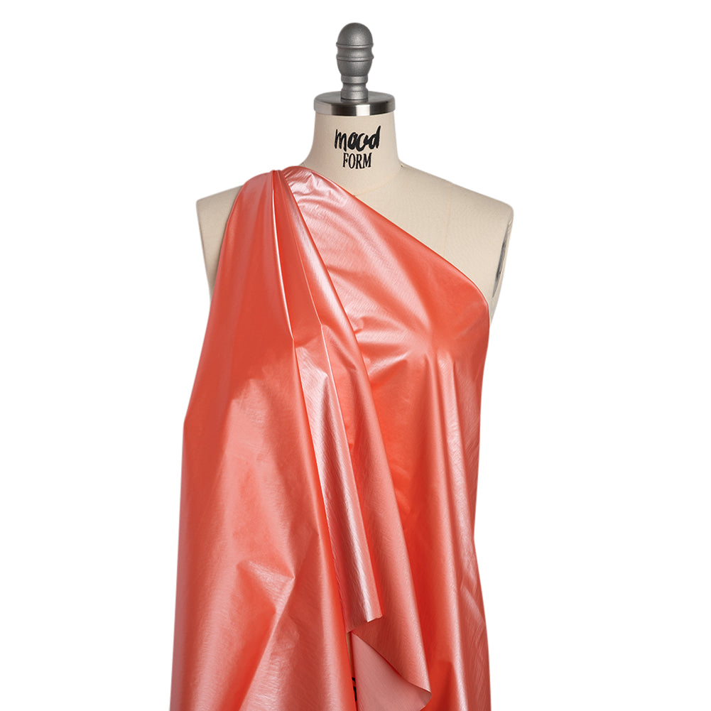 Faux Tyvek - Coral - Greta Collection - Drape